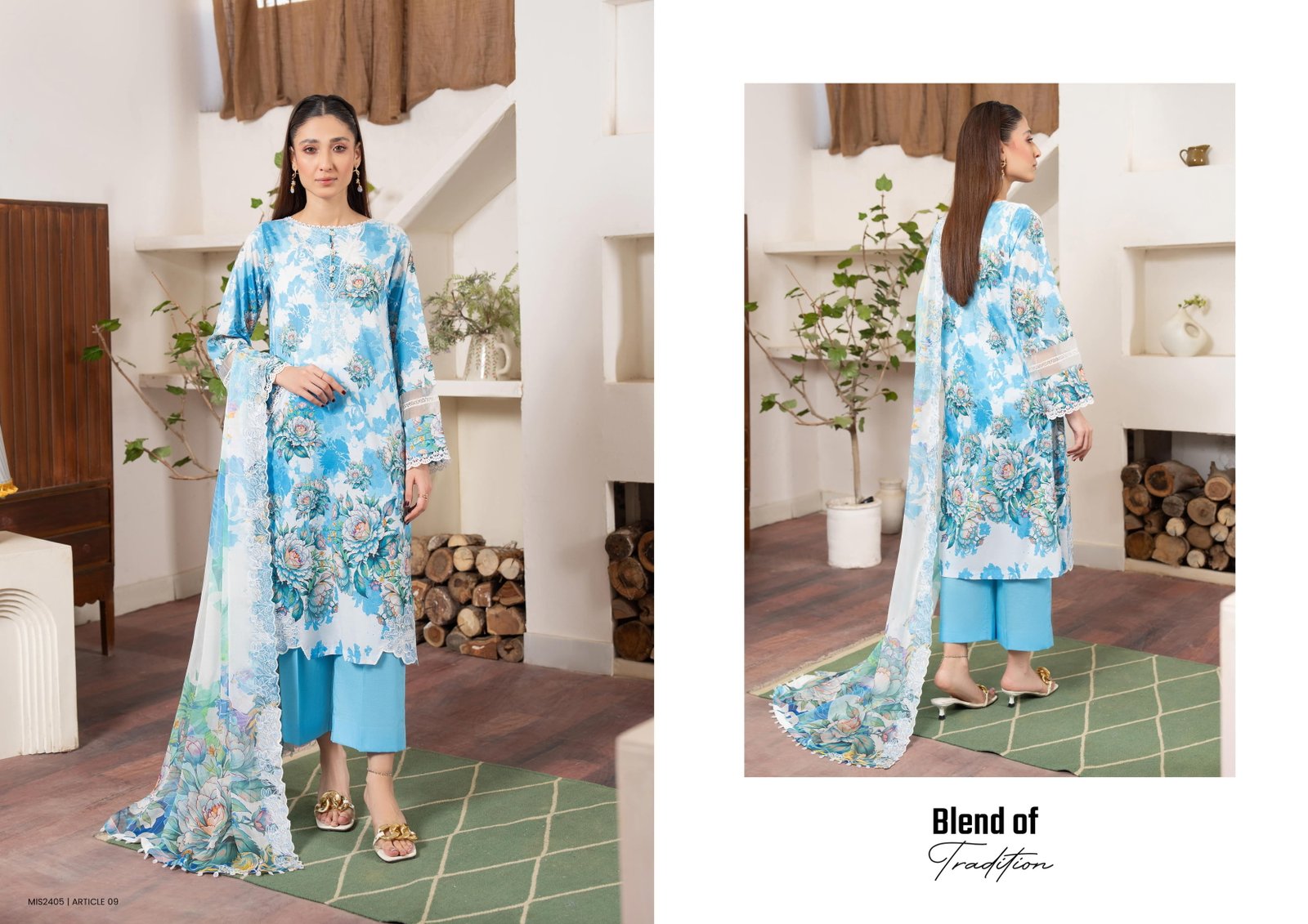 Premium Mishal by guljee unstiched 3pc