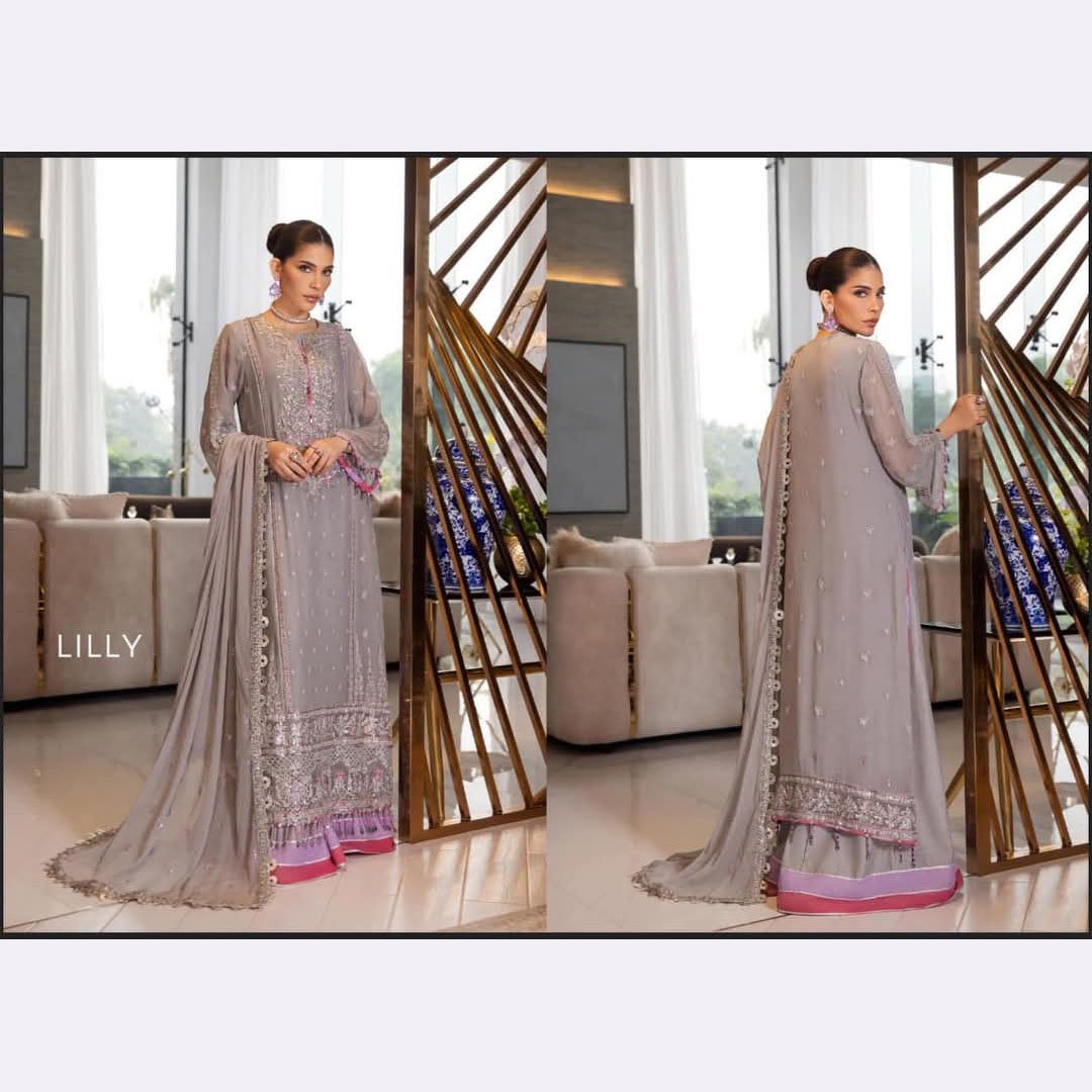 AFSANEH BY LALA LUXURY CHIFFFON UNSTITCHED COLLECTION