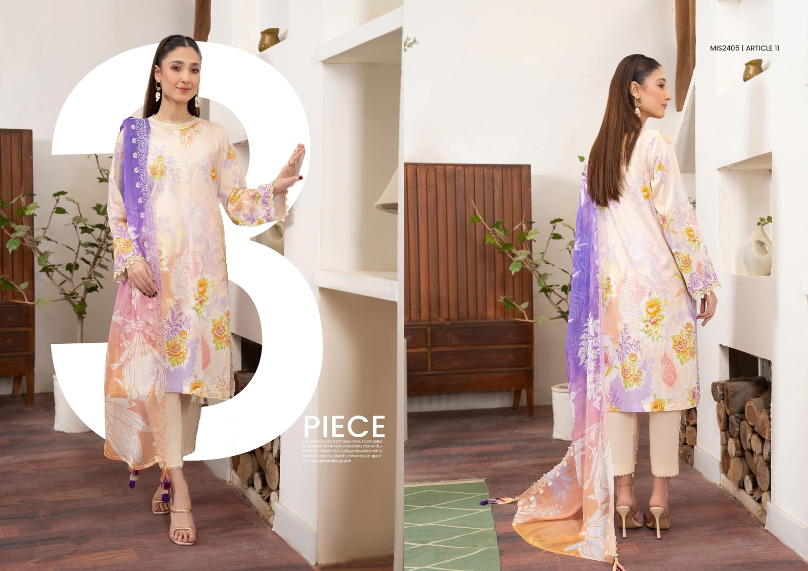 Premium Mishal by guljee unstiched 3pc