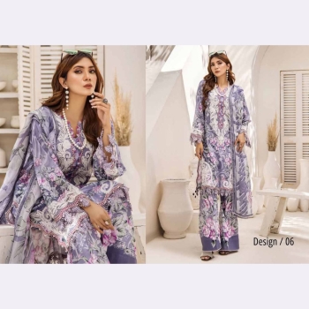 ADNAN'S LIBAS Unstich Embroidered Lawn