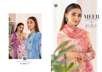 MEER VOL-1, BY GULJEE. UNSTICHED 3PC. 
