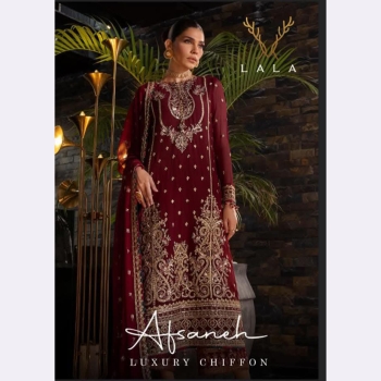 AFSANEH BY LALA LUXURY CHIFFFON UNSTITCHED COLLECTION